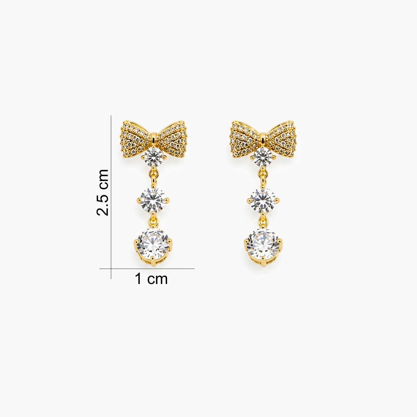 Crystal Bow Earrings