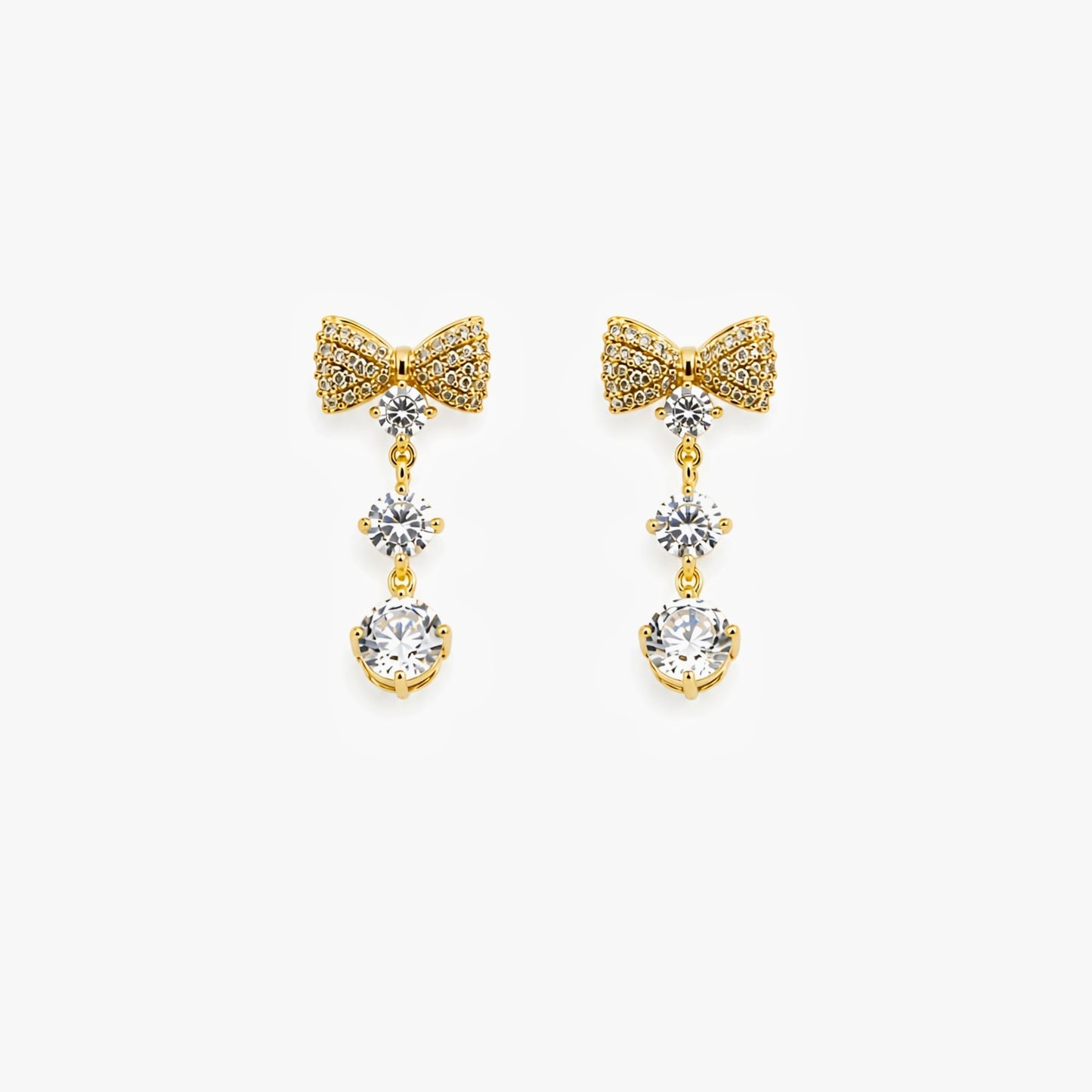Crystal Bow Earrings