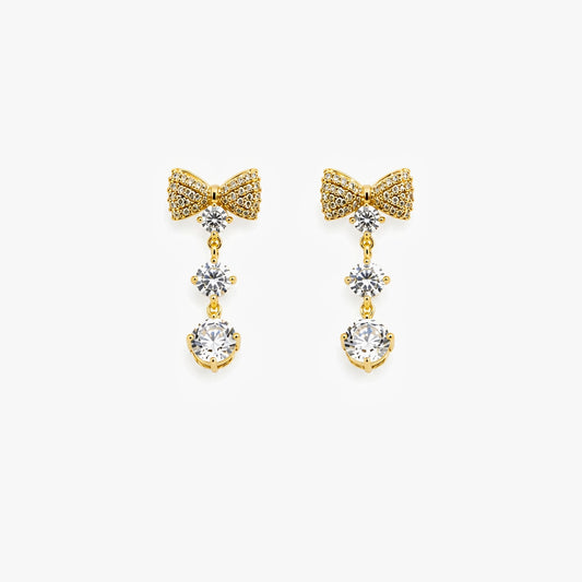 Crystal Bow Earrings