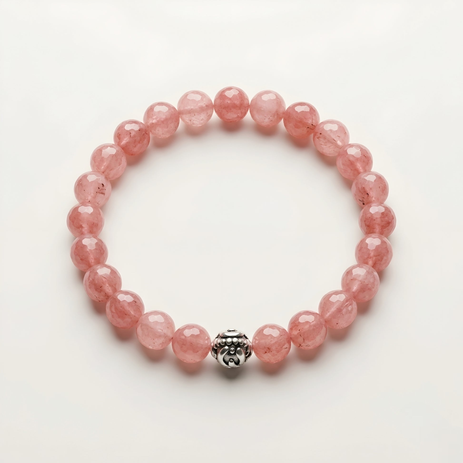 Lab Certified Sunstone gemstone bracelet with genuine 92.5 sterling silver bead, handcrafted natural gemstone bracelet for men and women.
