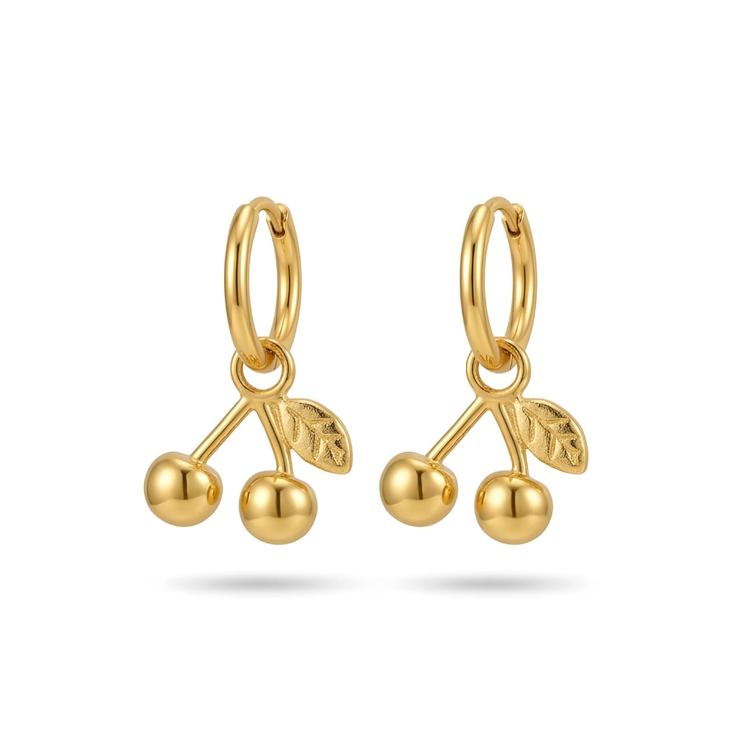 Golden Cherry Luxe Earrings