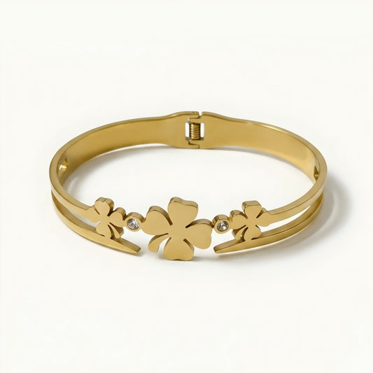 Clover Charm Gold Bracelet