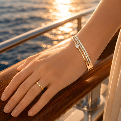 Lumière Solitaire Crystal Bracelet