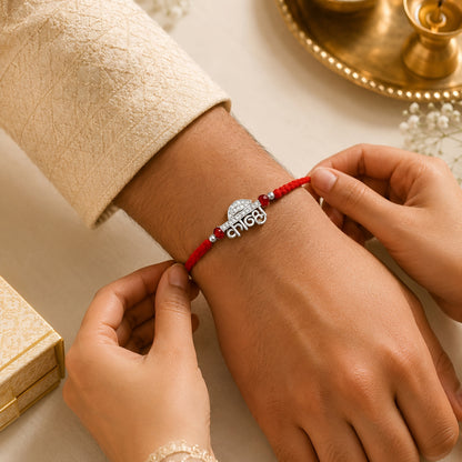 Kanha 925 Silver Rakhi | Krishna Rakhi for Brother