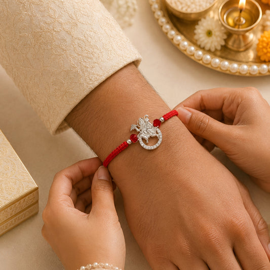 92.5 Silver Hanumanji Rakhi