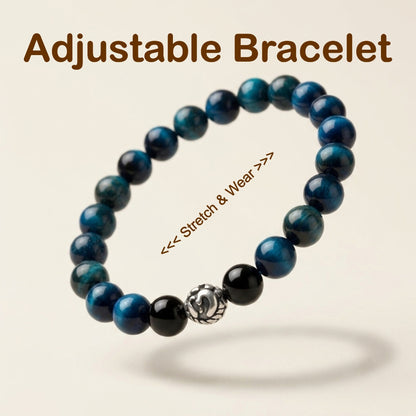 Blue Tiger Eye Bracelet (Lab Certified)