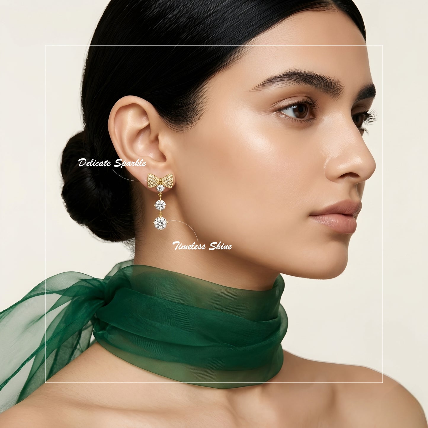 Crystal Bow Earrings