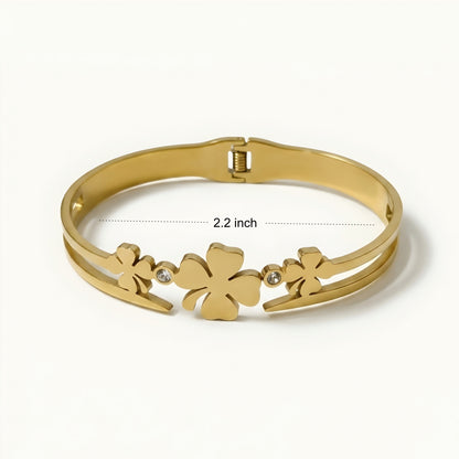 Clover Charm Gold Bracelet