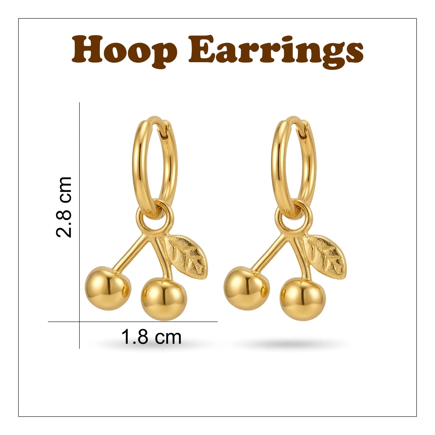 Golden Cherry Luxe Earrings