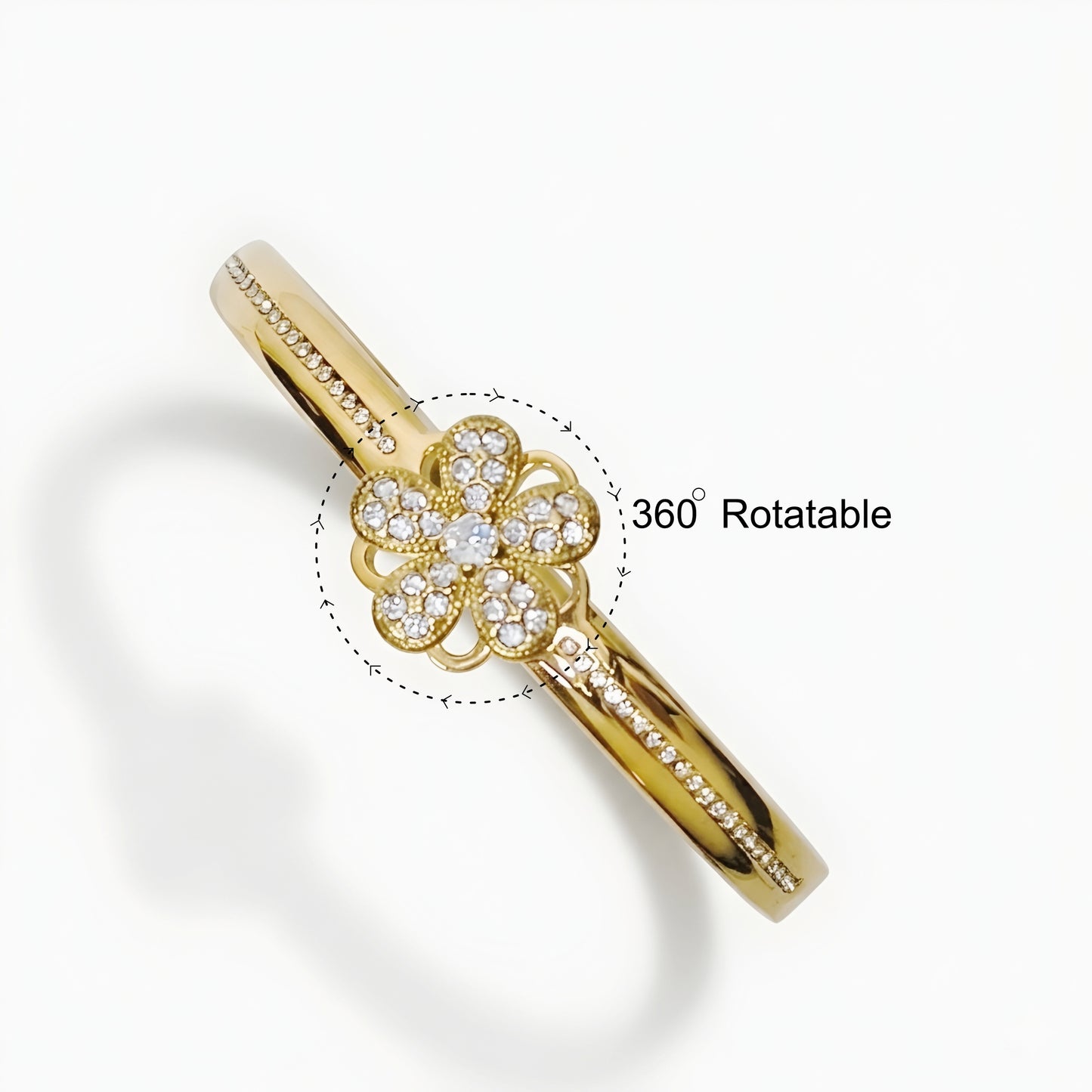 Gold Flower Bracelet for Women