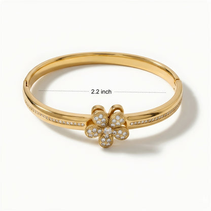 Gold Flower Bracelet for Women